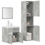 Juego muebles de baño 4 pzas madera contrachapada gris hormigón de , Muebles de baño - Ref: Foro24-3324898, Precio: 224,72 €,...