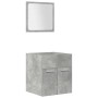 Juego muebles de baño 4 pzas madera contrachapada gris hormigón de , Muebles de baño - Ref: Foro24-3324898, Precio: 224,72 €,...