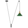Lámpara colgante regulable en altura E27 verde brillante Ø 22cm de , Lámparas - Ref: Foro24-4103445, Precio: 29,60 €, Descuen...