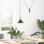 Lámpara colgante regulable en altura E27 verde brillante Ø 22cm de , Lámparas - Ref: Foro24-4103445, Precio: 29,60 €, Descuen...