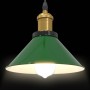 Lámpara colgante regulable en altura E27 verde brillante Ø 22cm de , Lámparas - Ref: Foro24-4103445, Precio: 29,60 €, Descuen...