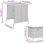 Set comedor de jardín 5 piezas con cojines ratán sintético gris de , Conjuntos de jardín - Ref: Foro24-365421, Precio: 232,88...