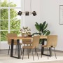 Sillas de comedor 4 unidades terciopelo marrón de , Sillas de comedor - Ref: Foro24-3315165, Precio: 158,35 €, Descuento: %