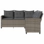 Sofá en forma de L con cojines ratán sintético gris de , Conjuntos de jardín - Ref: Foro24-365416, Precio: 336,32 €, Descuent...