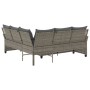 Sofá en forma de L con cojines ratán sintético gris de , Conjuntos de jardín - Ref: Foro24-365416, Precio: 336,32 €, Descuent...