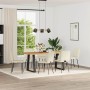 Sillas de comedor 6 unidades de terciopelo crema de , Sillas de comedor - Ref: Foro24-3315436, Precio: 298,70 €, Descuento: %
