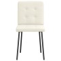 Sillas de comedor 6 unidades de terciopelo crema de , Sillas de comedor - Ref: Foro24-3315436, Precio: 298,70 €, Descuento: %