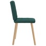 Sillas de comedor 6 unidades tela verde oscuro de , Sillas de comedor - Ref: Foro24-3315443, Precio: 288,52 €, Descuento: %