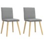 Sillas de comedor giratorias 2 unidades tela gris claro de , Sillas de comedor - Ref: Foro24-4101255, Precio: 109,57 €, Descu...