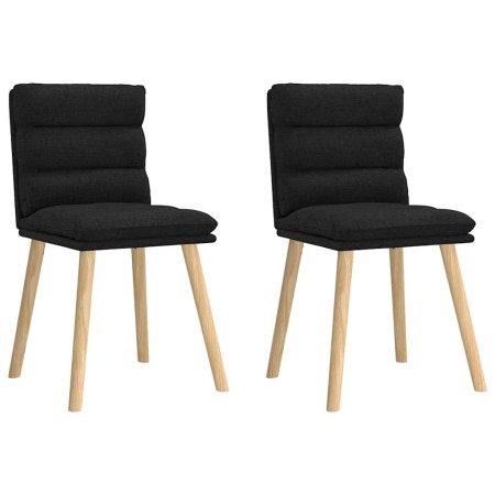 Sillas de comedor 2 unidades tela negro de , Sillas de comedor - Ref: Foro24-4101295, Precio: 109,95 €, Descuento: %