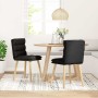 Sillas de comedor 2 unidades tela negro de , Sillas de comedor - Ref: Foro24-4101295, Precio: 109,95 €, Descuento: %