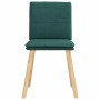 Sillas de comedor 2 unidades tela verde oscuro de , Sillas de comedor - Ref: Foro24-4101260, Precio: 109,08 €, Descuento: %