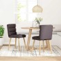 Sillas de comedor 2 unidades tela marrón oscuro de , Sillas de comedor - Ref: Foro24-4101297, Precio: 109,95 €, Descuento: %