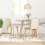 Sillas de comedor 2 unidades tela color crema de , Sillas de comedor - Ref: Foro24-4101262, Precio: 109,08 €, Descuento: %