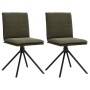 Silla de comedor cuero gamuza verde militar de , Sillas de comedor - Ref: Foro24-4101281, Precio: 114,44 €, Descuento: %