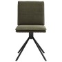 Silla de comedor cuero gamuza verde militar de , Sillas de comedor - Ref: Foro24-4101281, Precio: 114,44 €, Descuento: %