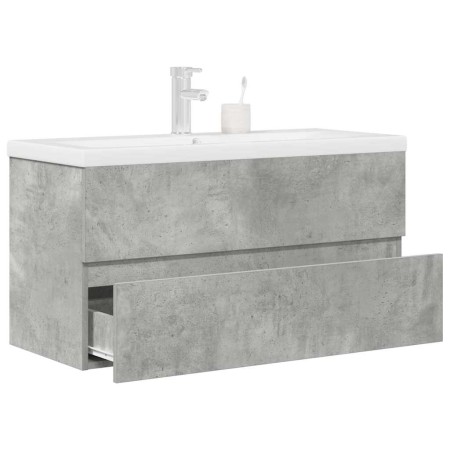 Set muebles de baño 2 piezas madera contrachapada gris hormigón de , Muebles de baño - Ref: Foro24-3324916, Precio: 304,40 €,...