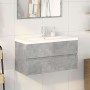 Set muebles de baño 2 piezas madera contrachapada gris hormigón de , Muebles de baño - Ref: Foro24-3324916, Precio: 304,40 €,...