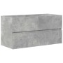 Set muebles de baño 2 piezas madera contrachapada gris hormigón de , Muebles de baño - Ref: Foro24-3324916, Precio: 304,40 €,...