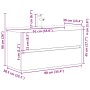 Set muebles de baño 2 piezas madera contrachapada gris hormigón de , Muebles de baño - Ref: Foro24-3324916, Precio: 304,40 €,...