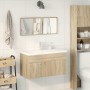 Set de muebles de baño 3 pzas madera contrachapada roble Sonoma de , Muebles de baño - Ref: Foro24-3325043, Precio: 254,04 €,...
