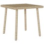 Mesa centro jardín rectangular beige 40x40x37cm ratán sintético de , Mesas de jardín - Ref: Foro24-4104048, Precio: 31,30 €, ...