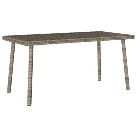 Mesa centro jardín rectangular gris 80x40x37cm ratán sintético de , Mesas de jardín - Ref: Foro24-4104057, Precio: 37,26 €, D...