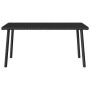 Mesa centro jardín rectangular negra 80x40x37cm ratán sintético de , Mesas de jardín - Ref: Foro24-4104055, Precio: 44,26 €, ...