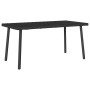 Mesa centro jardín rectangular negra 80x40x37cm ratán sintético de , Mesas de jardín - Ref: Foro24-4104055, Precio: 44,26 €, ...