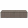 Caja de almacenaje de jardín ratán sintético gris 220x50x58 cm de , Cajas de almacenaje para exteriores - Ref: Foro24-4104076...