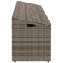 Caja de almacenaje de jardín ratán sintético gris 220x50x58 cm de , Cajas de almacenaje para exteriores - Ref: Foro24-4104076...