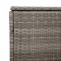 Caja de almacenaje de jardín ratán sintético gris 220x50x58 cm de , Cajas de almacenaje para exteriores - Ref: Foro24-4104076...