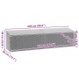 Caja de almacenaje de jardín ratán sintético gris 220x50x58 cm de , Cajas de almacenaje para exteriores - Ref: Foro24-4104076...