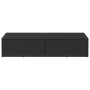 Caja de almacenaje de jardín ratán sintético negro 220x50x58 cm de , Cajas de almacenaje para exteriores - Ref: Foro24-410407...