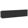 Caja de almacenaje de jardín ratán sintético negro 220x50x58 cm de , Cajas de almacenaje para exteriores - Ref: Foro24-410407...