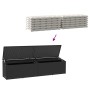 Caja de almacenaje de jardín ratán sintético negro 220x50x58 cm de , Cajas de almacenaje para exteriores - Ref: Foro24-410407...