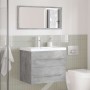 Set muebles de baño 2 piezas madera contrachapada gris hormigón de , Muebles de baño - Ref: Foro24-3324961, Precio: 195,78 €,...