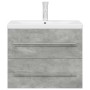 Set muebles de baño 2 piezas madera contrachapada gris hormigón de , Muebles de baño - Ref: Foro24-3324961, Precio: 195,78 €,...