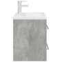 Set muebles de baño 2 piezas madera contrachapada gris hormigón de , Muebles de baño - Ref: Foro24-3324961, Precio: 195,78 €,...