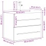 Set muebles de baño 2 piezas madera contrachapada gris hormigón de , Muebles de baño - Ref: Foro24-3324961, Precio: 195,78 €,...