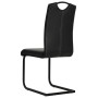 Sillas v oladizasde comedor 4 unidades cuero sintético negro de , Sillas de comedor - Ref: Foro24-246194, Precio: 292,72 €, D...