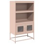 Aparador de acero rosa 68x39x123 cm de , Aparadores - Ref: Foro24-853369, Precio: 113,73 €, Descuento: %