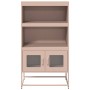 Aparador de acero rosa 68x39x123 cm de , Aparadores - Ref: Foro24-853369, Precio: 113,73 €, Descuento: %