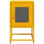 Mesita de noche acero laminado en frío amarillo 36x39x60,5 cm de , Mesitas de noche - Ref: Foro24-853329, Precio: 52,65 €, De...