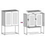 Aparador de acero gris antracita 68x39x107 cm de , Aparadores - Ref: Foro24-853376, Precio: 96,27 €, Descuento: %