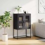 Aparador de acero negro 68x39x107 cm de , Aparadores - Ref: Foro24-853374, Precio: 93,06 €, Descuento: %