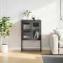 Aparador de acero negro 68x39x107 cm de , Aparadores - Ref: Foro24-853374, Precio: 93,06 €, Descuento: %