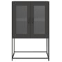 Aparador de acero negro 68x39x107 cm de , Aparadores - Ref: Foro24-853374, Precio: 93,06 €, Descuento: %