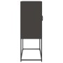 Aparador de acero negro 68x39x107 cm de , Aparadores - Ref: Foro24-853374, Precio: 93,06 €, Descuento: %