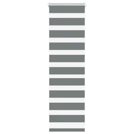 Estor cebra gris oscuro 40x100cm tejido ancho 35,9 cm poliéster de , Persianas y estores - Ref: Foro24-4014093, Precio: 19,44...